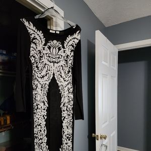 Dress, three pc skirt suit, and high low blouses